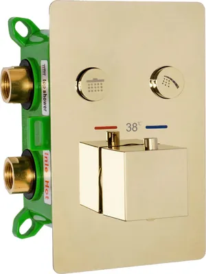 Produktbild von Rea Duschgarnitur Fenix-Davis Termostat Gold