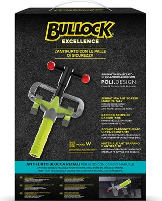 Image de Bullock Excellence Anti-Theft Pedal Lock for Cars with Manual Transmission W, Maximum Security, Carbonitrided Steel, Easy to Install