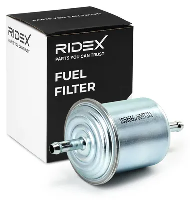 Produktbild von Kraftstofffilter RIDEX 9F0078 Benzinfilter für NISSAN MICRA III (K12) Leitungsfilter