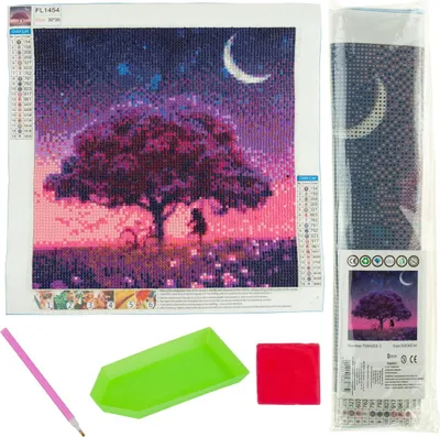 Produktbild von Diamant Embroider Diamant Malerei Diamant Mosaik Baum Set 5D