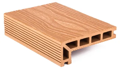 Zdjęcie produktu dla Deska tarasowa G21 wykończeniowa, 2,5 x 14 x 400 cm, Light Wood, WPC