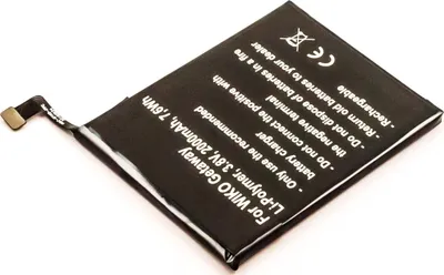 Produktbild von Akku für Wiko Rainbow Li-Pol 3,8 Volt 2000 mAh schwarz.