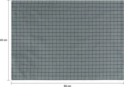 Produktbild von Unyqoos® Krumble Geschirrtuch-Set (8 Stück) – Baumwolle, 40 x 60 cm, grau mit schwarzem Karomuster, saugfähige Küchentücher