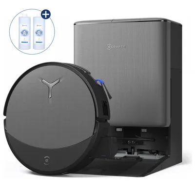 Produktbild von ECOVACS DEEBOT T90 PRO Omni 30.000Pa Saugroboter mit 2pcs Original-Reinigungslösung, Staubsauger Roboter mit Wischfunktion, Schwarz