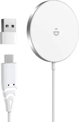 Obrázok produktu pre Indukčná nabíjacie stanica pre iPhone a AirPods – magnetické bezdrôtové nabíjačky – rýchle nabíjanie pre sériu iPhone 12/13/14/15