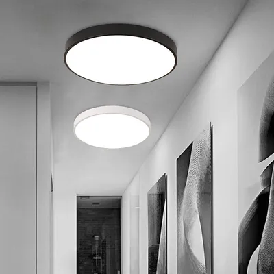Image de 12/15/24W 5cm Ultra Slim ronde LED Plafonnier Down Light Lampe Spotlight - Blanc Chaud 12W Blanc