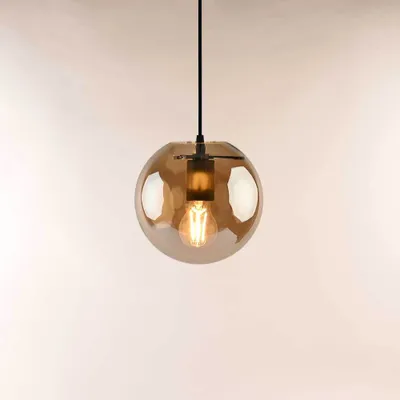 Produktbild von s.luce Orb Glaskugel Galerieleuchte 5m Abhängung Galerielampe Hängelampe Weiß Ø 40cm Rund