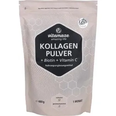Productafbeelding van Collageenpoeder + Biotine + Vitamine C, 480 gram