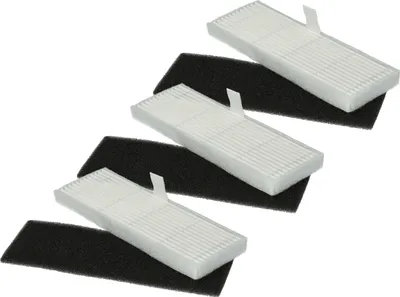 Produktbild von vhbw Filter-Set kompatibel mit Lubluelu SL60D Saugroboter - 6x Ersatz-Filter (Schaum-Filter, Feinstaubfilter)