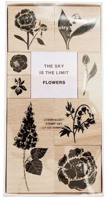 Produktbild von Stempelset Blumen100%, 9 Stempel