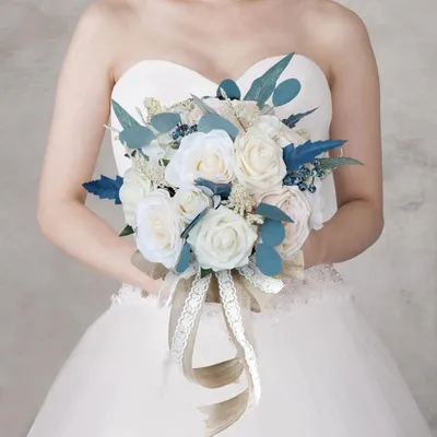 Immagine prodotto di Bouquet da sposa in stile vintage con rose