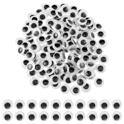 400 Wackelaugen selbstklebend, 12 mm, für Basteln & DIY