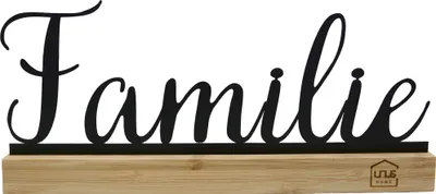 Produktbild von UNUS Deko-Aufsteller Schriftzug Familie Aufsteller Deko-Buchstaben Spruchschild