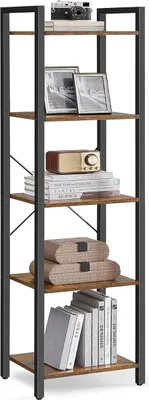 Produktbild von Songmics Regal mit 5 Ebenen vintagebraun, 30x40x153 cm
