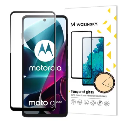 Obrázek produktu pro Wozinsky Full Glue Tvrzené Sklo Moto G200 5G Full Screen S Černým Rámečkem
