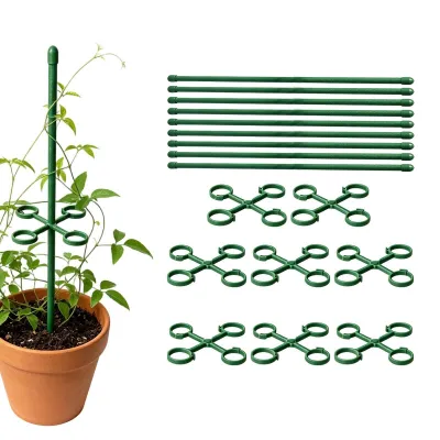 Image de Support pour plantes - Treillis vert pour jardin