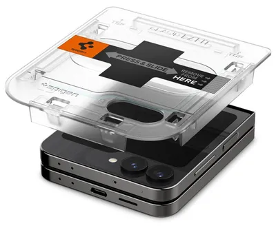 Zdjęcie produktu dla Spigen GLAS.tR EZ Fit, Samsung, Galaxy Z Flip 6, Odporny na zadrapania, Przezroczysty, 2 szt.