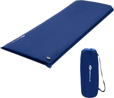 Produktbild von COSTWAY Isomatte Camping Selbstaufblasend, 8 cm Dick, Schlafmatte mit eingebautem Kissen & elastischer Schwamm inkl. Tragetasche, wasserdicht, Ultraleicht, für Camping Reisen Wandern