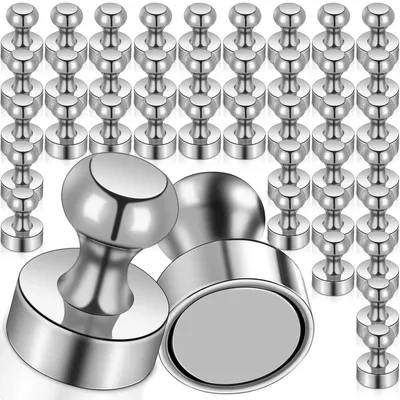 Image de 40 mini-aimants puissants, aimants en néodyme de 12 x 16 mm, aimants ultra-puissants pour tableaux magnétiques, aimants puissants pour réfrigérateurs, tableaux d'affichage, aimants musicaux, tableaux blancs