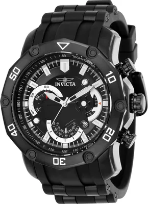 Produktbild von Invicta Pro Diver - SCUBA 22799 Herrenuhr - Quarzwerk - Edelstahl mit schwarzem Zifferblatt - 50 mm