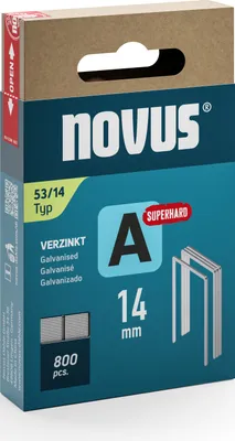 Imagen del producto de novus 042-0781 novus Tackerklammern Feindraht superhart 53/14, 800 St.