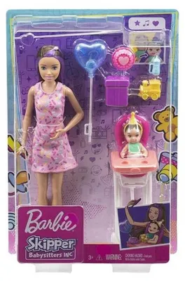 Image de Coffret barbie skipper babysitter anniversaire - mattel - grp40 - poupees et accessoires