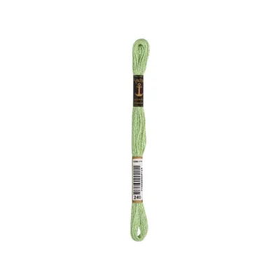 Immagine prodotto di Filo da ricamo Anchor 4635000-00240 verde chiaro, 100 % cotone