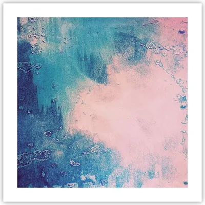 Produktbild von Poster - Poster ohne Rahmen - Abstraktion Rosa Blau - 50x50 cm - Wand Bild - Wanddeko - Wandbilder - Kunstposter - Wandposter - Bilder - Kunstdruck - Wanddekoration - Wandbild - P2XAC50x50-4856