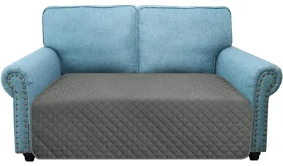 Sofaauflage 2-Sitzer, wasserabweisend, Antirutsch, grau