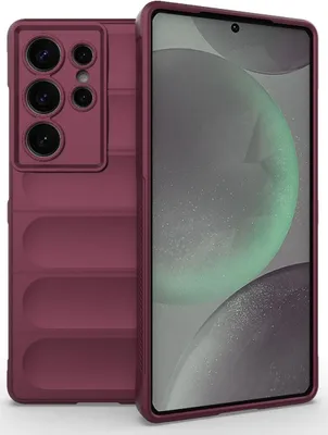Produktbild von Mobigear Bumpy  Samsung Galaxy S25 Ultra Hülle Flexibles TPU Backcover - Rot