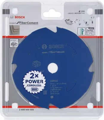 Produktbild von Kreissägeblatt für Akkusägen Expert for Fibre Cement, 165 x 1,8/1,2 x 20, T4