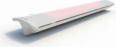 Produktbild von HEATSCOPE Glasheizstrahler 3000 W weiß mit Kippschalter