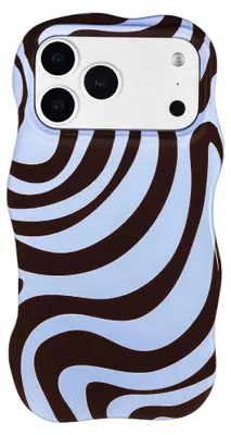 Produktbild von Selencia Vivid Wavy Schutzhülle mit MagSafe für das Apple iPhone 17 Pro Max - Dream Swirl, Farbe: Schokolade