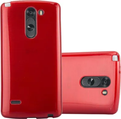 Produktbild von Cadorabo Hülle für LG G3 STYLUS Schutz Hülle in Rot Schutzhülle TPU Silikon Etui Case Cover
