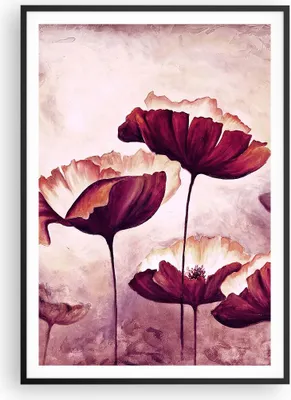 Produktbild von Gerahmtes Poster - Schwarzer Rahmen - Mohn Blume Wiese - 70x100 cm - Wand Bild - Wanddeko - Wandbilder - Kunstposter - Wandposter - Bilderrahmen - Bilder - Kunstdruck - Wandbild - P2BPA70x100-3934
