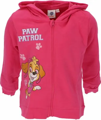 Produktbild von Paw Patrol Kinder Sweatjacke aus weicher Baumwolle Hält an kühlen Tagen warm 98/104 Rosa