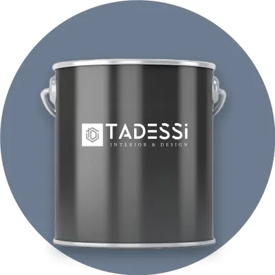 Produktbild von TADESSI Wandfarbe Blau - Taubenblau - abwaschbare Innenfarbe matt - Dispersionsfarbe - Geruchsarm und Lösemittelfrei - 5 Liter Gebinde