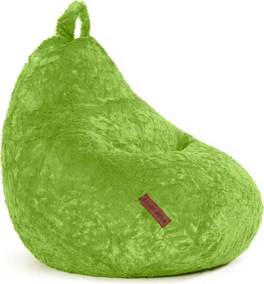 Produktbild von Green Bean® Plüsch Sitzsack 60x45x45cm - Indoor Sitzkissen mit 120L EPS Perlen Füllung waschbar - Bean Bag Lounge Chair Sitzhocker - Grün
