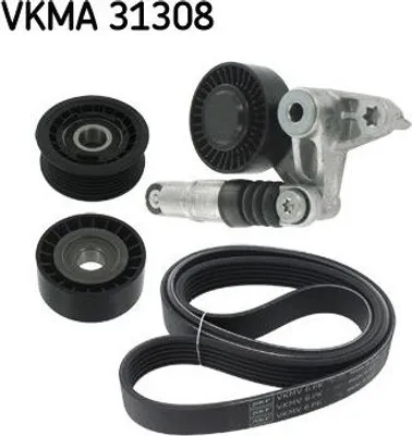 Produktbild von SKF VKMA 31308 Keilrippenriemensatz für AUDI A6 Avant (4F5, C6)