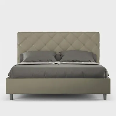 Produktbild von Doppelbett mit Bettkasten 160x190 cm, gepolstertes Design Priya M - Braun