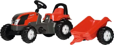 Produktbild von rolly toys Kid Valtra Trettraktor mit Anhänger, Maße: 134x47x52 cm; 01 252 7