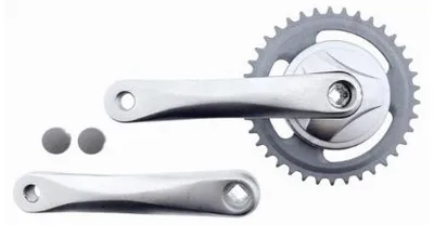 Produktbild von Vinty Kurbelgarnitur 38t ⅛ 170mm JIS Aluminium Silber