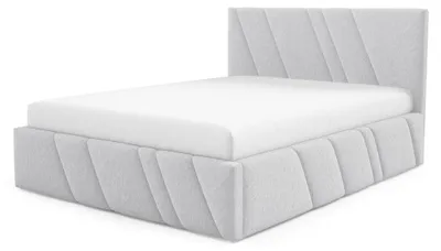 Immagine prodotto di Letto imbottito con contenitore, modello Raiz, finitura Aschiger Schimmer, dimensioni 140 x 200 cm