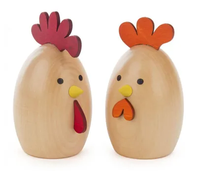 Obrázok produktu pre Veľkonočná dekorácia kurča a kohút farebná ŠxVxH 6,5x12x7cm NOVINKA
