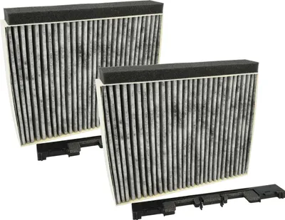Produktbild von vhbw 2x Aktivkohlefilter kompatibel mit Siemens LC98GC540/01, LC98KC640/02, LC98KC640/01, LC98KC540/02, LC98KC560/03 Dunstabzugshaube + Halterahmen