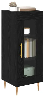 Immagine prodotto di vidaXL Credenza look rovere nero 34 x 34,5 x 90 cm Materiale in legno