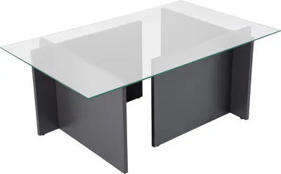 Produktbild von Dmora Couchtisch Illasi 105x65x40h cm Schwarz, Rechteckig