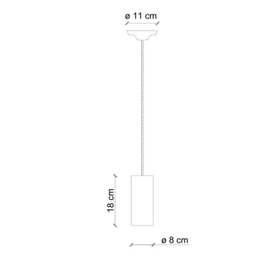 Immagine prodotto di DECO' PI C2501, Sospensione in Vetroceramica, Ferroluce