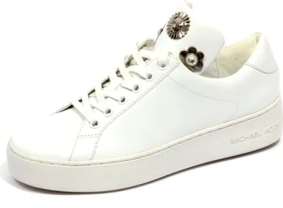 Produktbild von G0086 sneaker donna white MICHAEL KORS MINDY LACE UP shoe woman