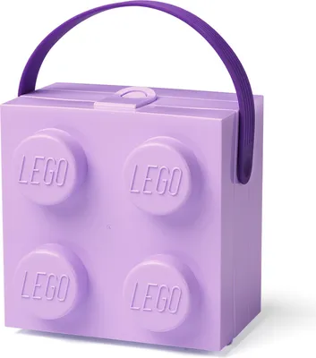 Produktbild von LEGO Box mit Griff 166 x 165 x 117 mm - lavendelfarben